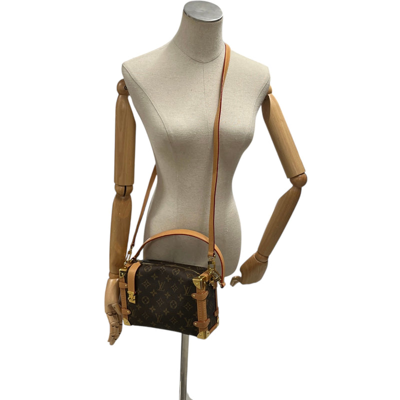Women's Monogram Side Trunk MM Handbag Brown