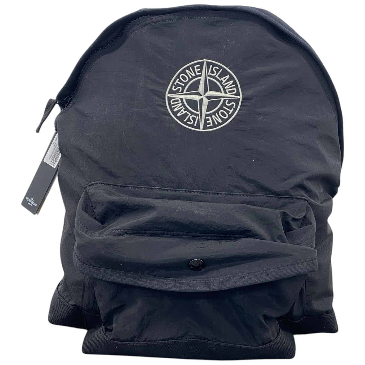 Men's Embroidered Compass Logo Backpack Black - Photo 1