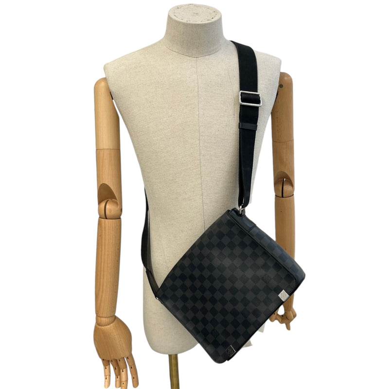 Men's Monogram Eclipse District Pm Messenger Bag Charcoal