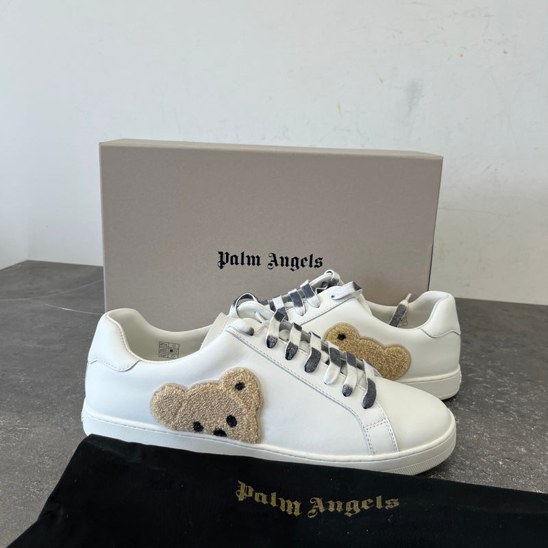 Men's New Tennis Teddy Bear Low Trainers White Size UK 10 / EU 44