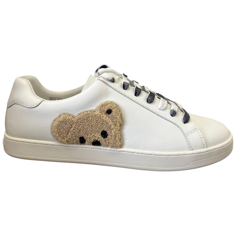 Men's New Tennis Teddy Bear Low Trainers White Size UK 10 / EU 44