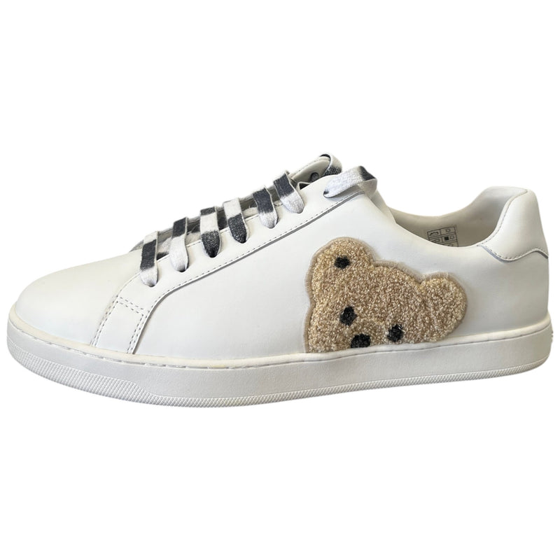 Men's New Tennis Teddy Bear Low Trainers White Size UK 10 / EU 44