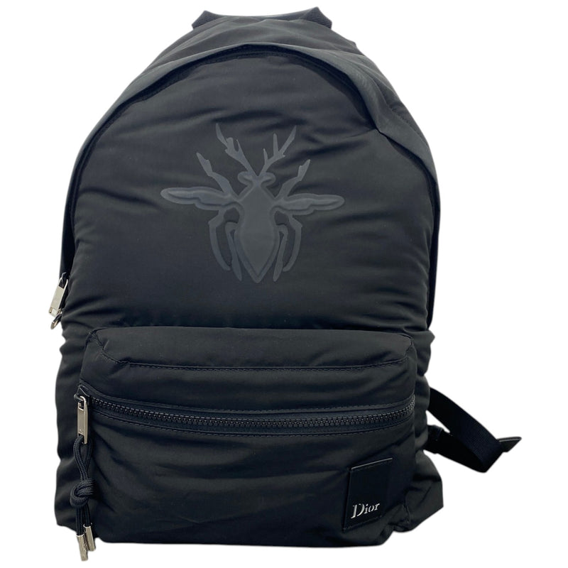 Men's Bee Embroidered Backpack Black