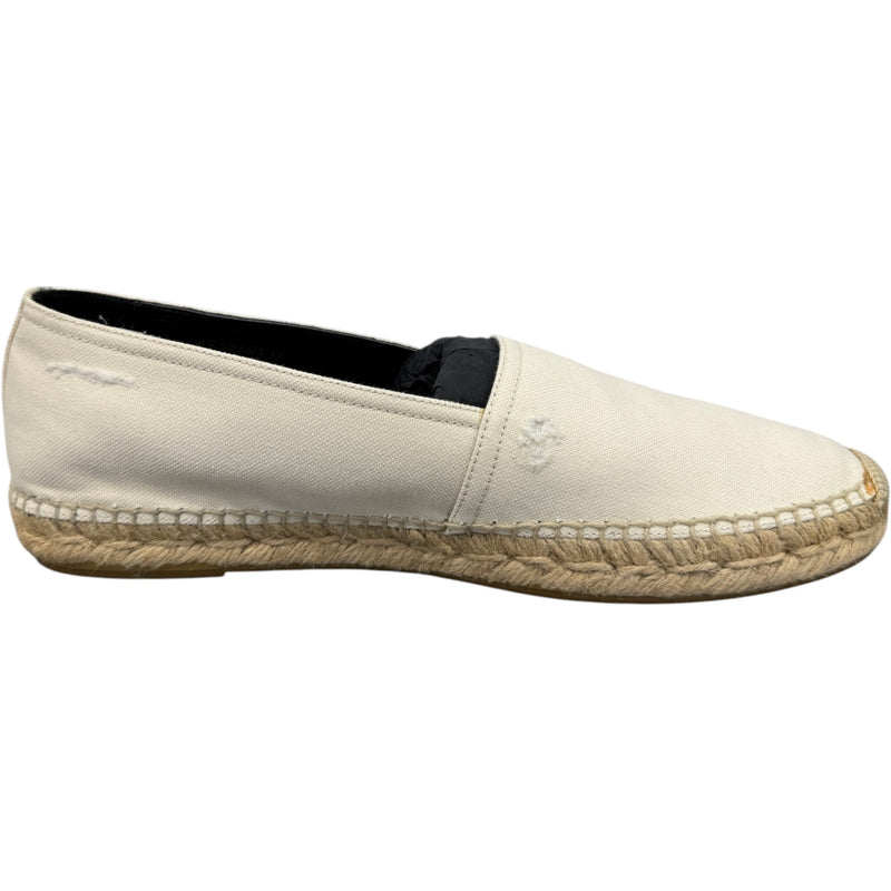 Women's Embroidered Espadrilles Loafers White Size UK 8 / EU 41