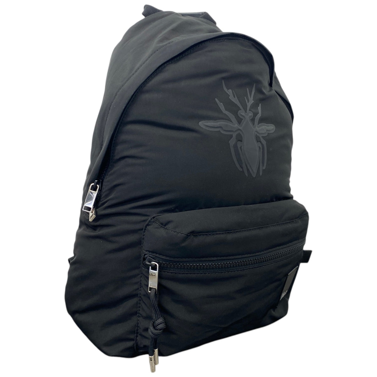 Men's Bee Embroidered Backpack Black - Photo 2