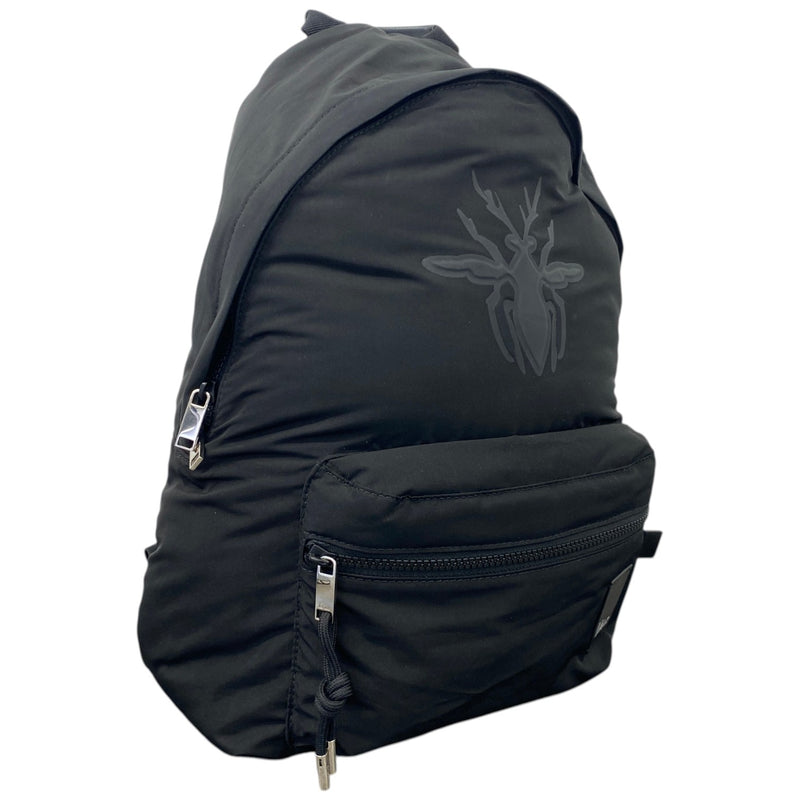 Men's Bee Embroidered Backpack Black
