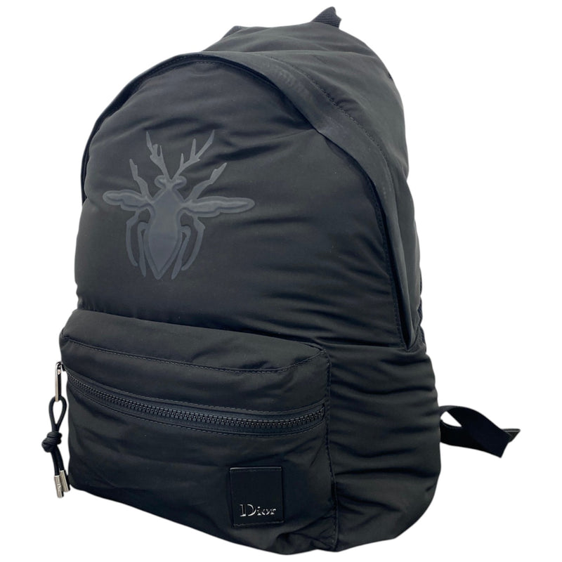Men's Bee Embroidered Backpack Black