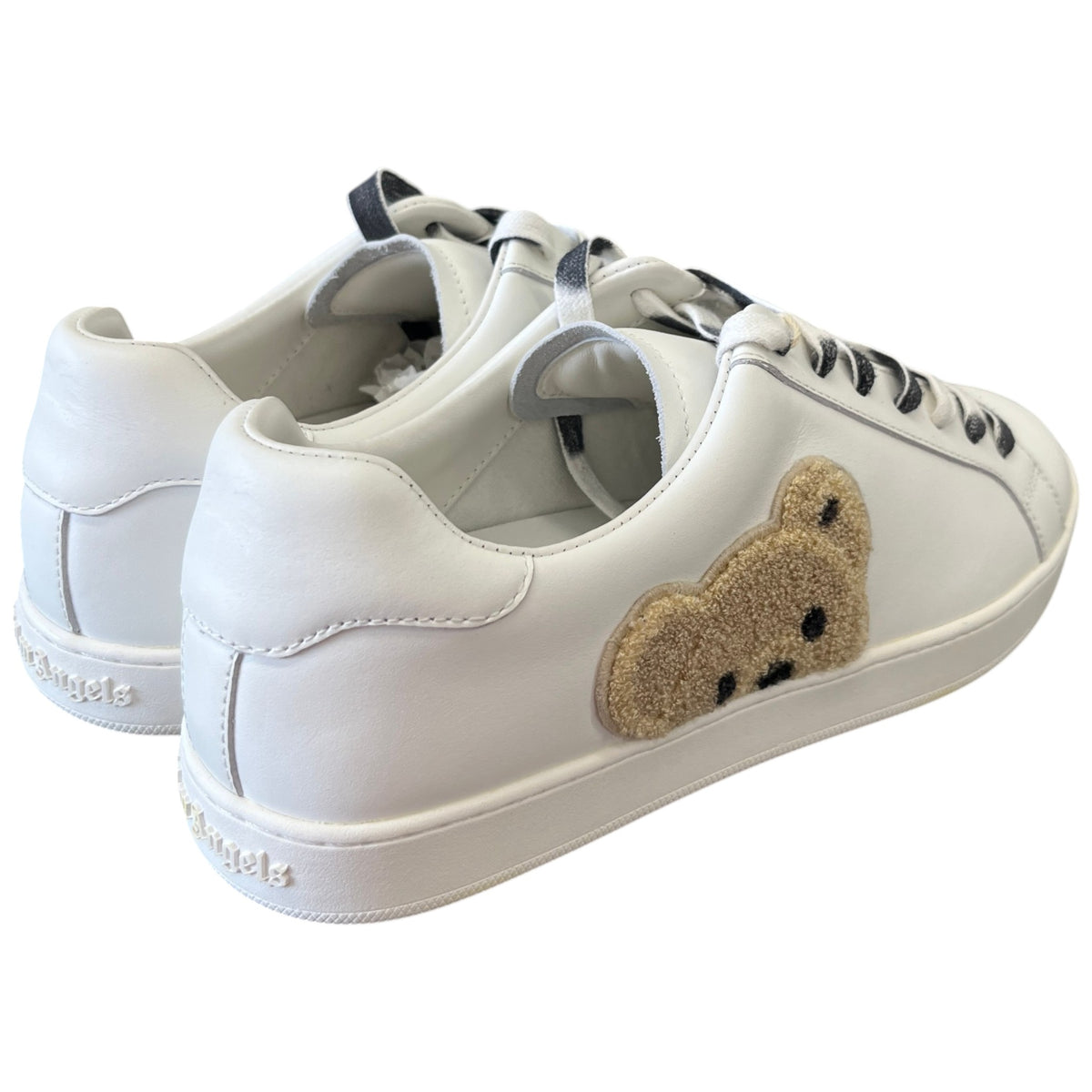 Men's New Tennis Teddy Bear Low Trainers White Size UK 10 / EU 44 - Photo 8