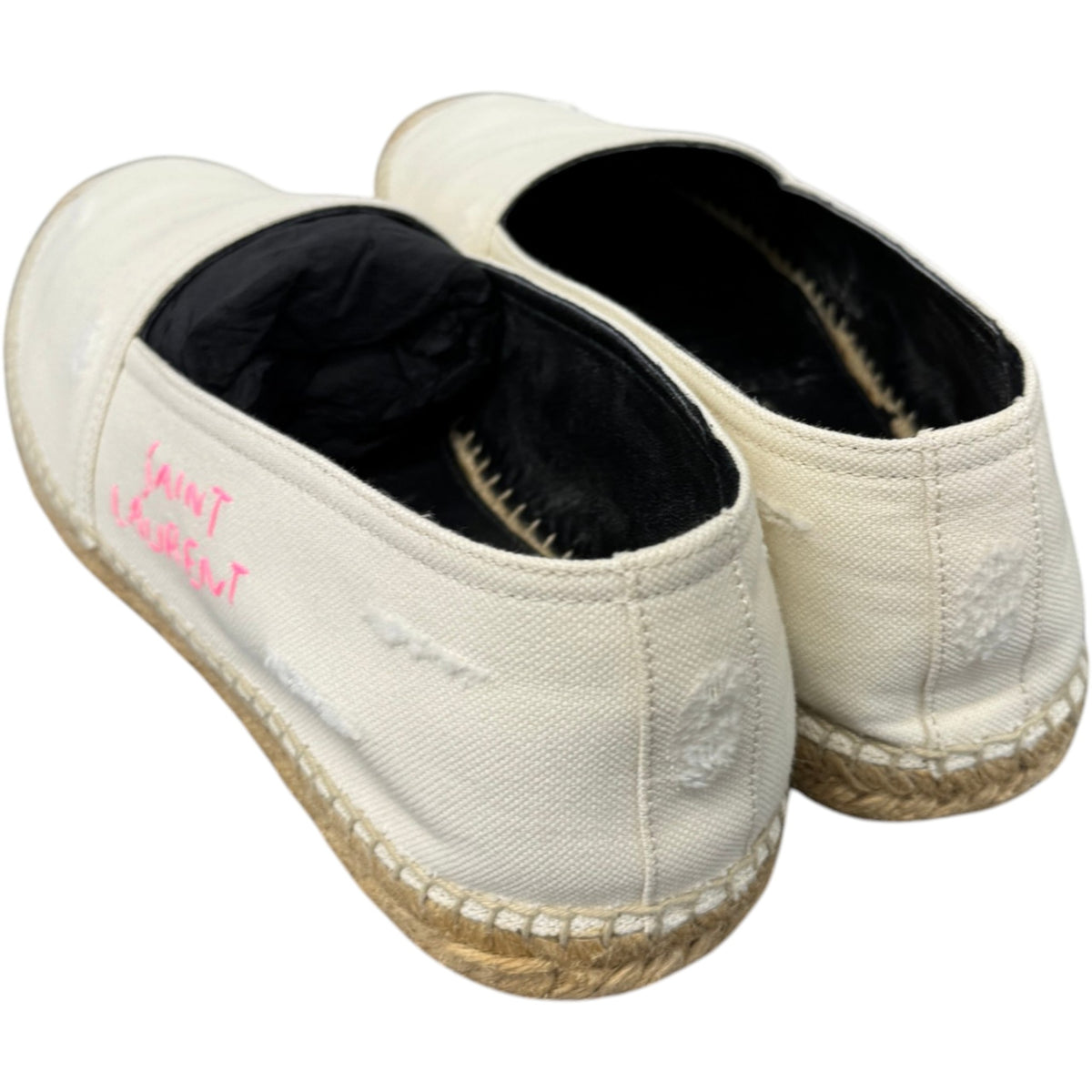 Women's Embroidered Espadrilles Loafers White Size UK 8 / EU 41 - Photo 8