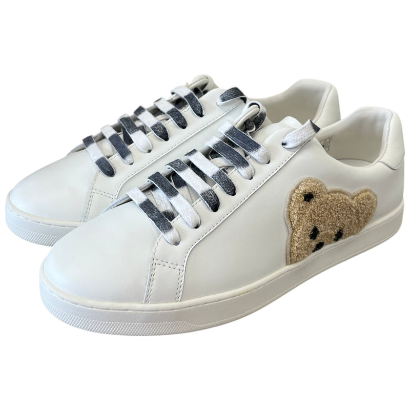 Men's New Tennis Teddy Bear Low Trainers White Size UK 10 / EU 44