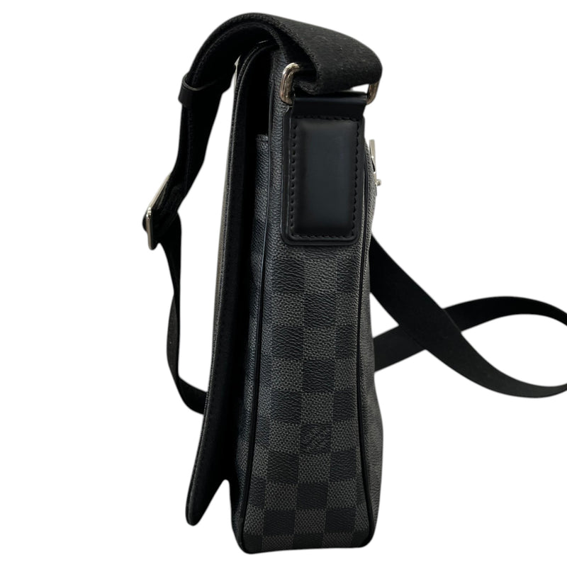 Men's Damier Graphite District PM Messenger Bag Black