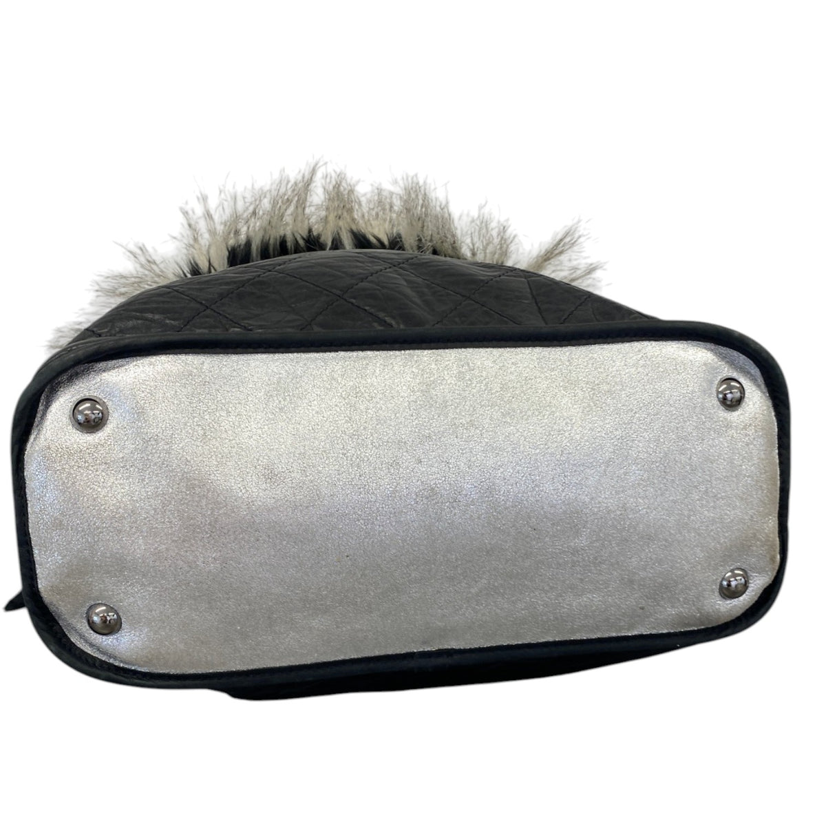 Women's Inuit Fantasy Faux Fur Tote Handbag Black - Photo 5