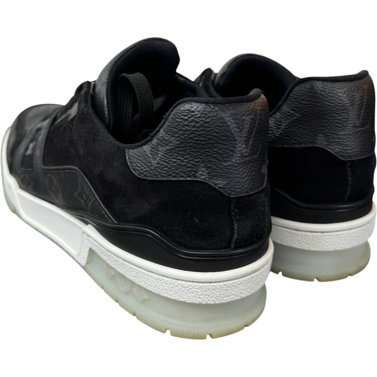 Men's Monogram Eclipse LV Low Trainers Black Size UK 6.5 / EU 40.5 - Photo 8