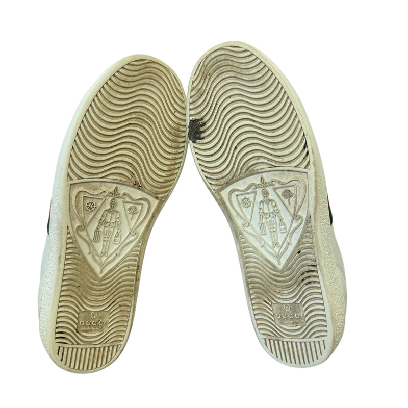 Women's Ace Embroidered Bee Low Trainers White Size EU 37 / UK 4