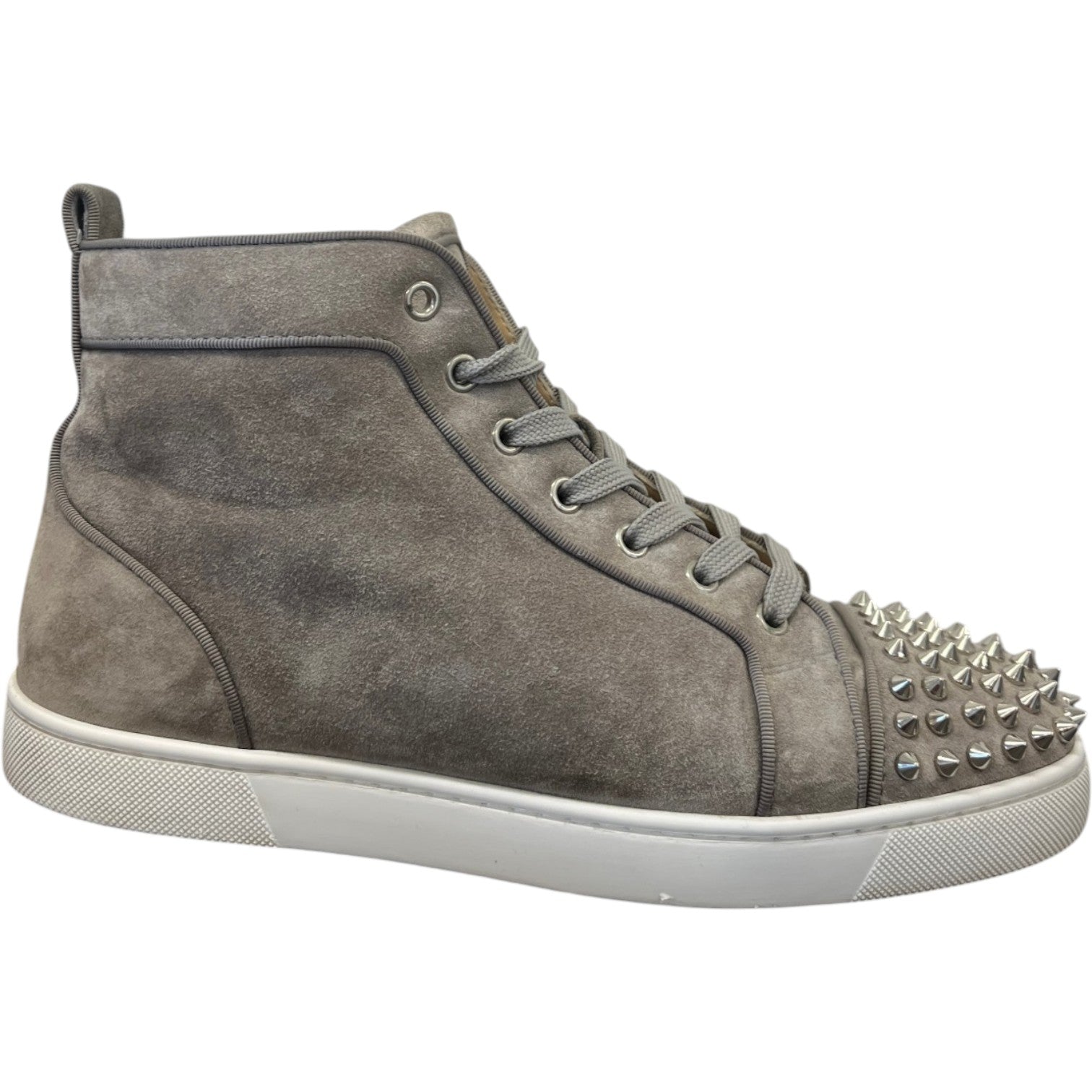 Men's Louis Spikes Flat High Trainers Grey Size EU 41 / UK 7 - Photo 1