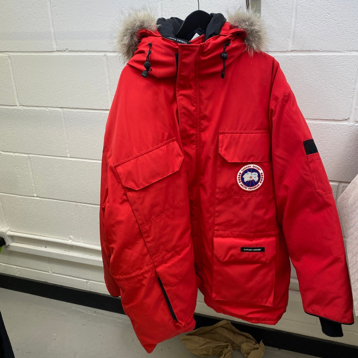 Men's Expedition Parka Fur Jacket Red Size 3XL - Photo 8