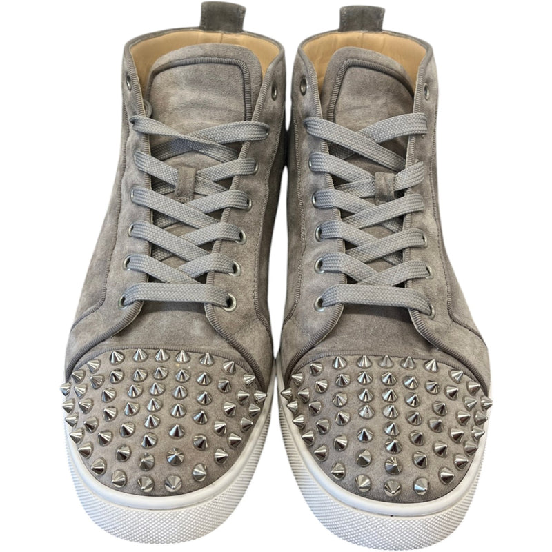 Men's Louis Spikes Flat High Trainers Grey Size EU 41 / UK 7