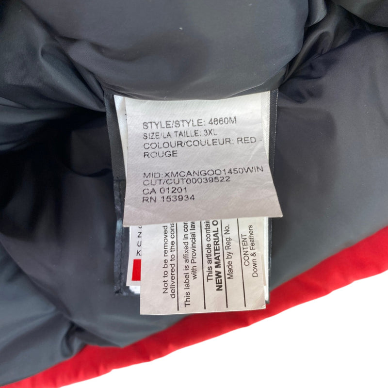 Men's Expedition Parka Fur Jacket Red Size 3XL