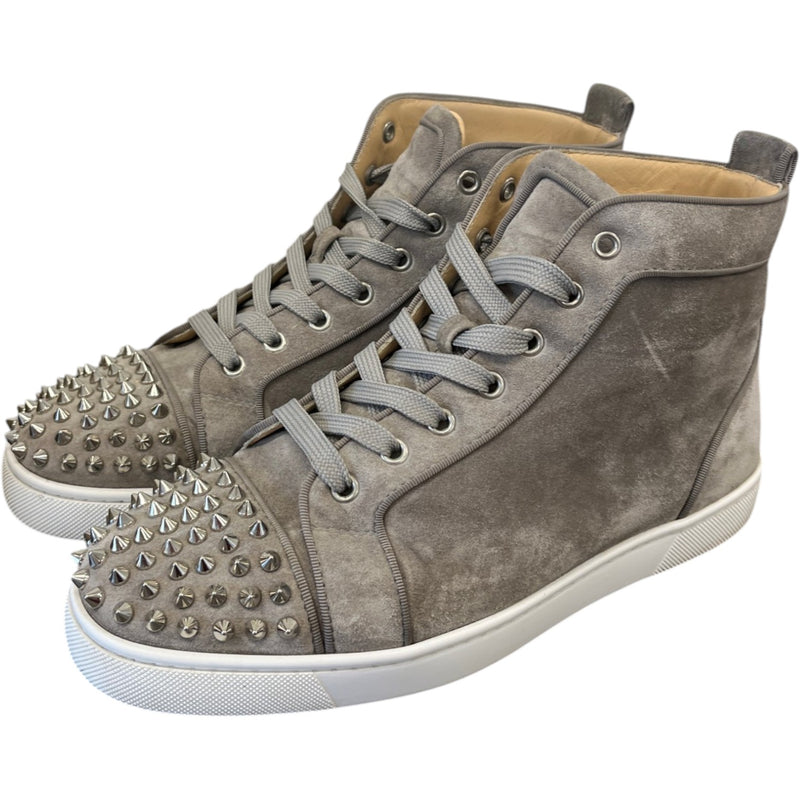 Men's Louis Spikes Flat High Trainers Grey Size EU 41 / UK 7