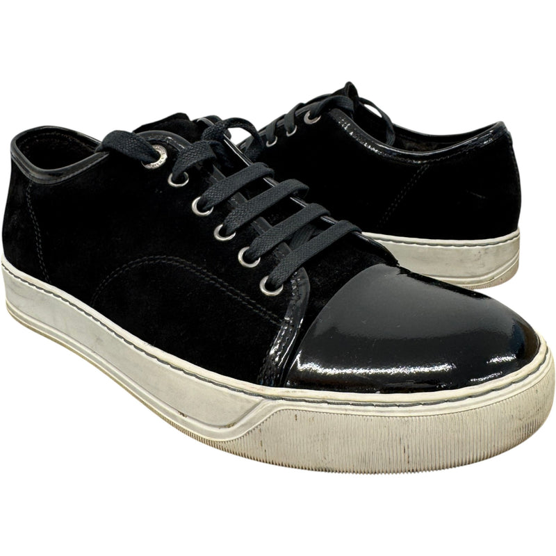 Men's DBB1 Patent Leather & Suede Low Trainers Black Size UK 6 / EU 40
