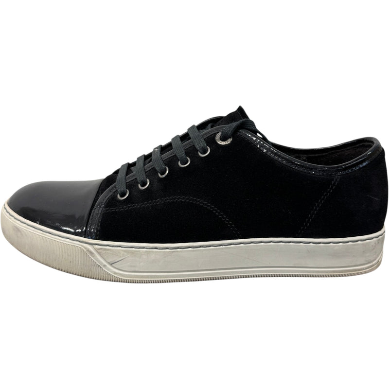 Men's DBB1 Patent Leather & Suede Low Trainers Black Size UK 6 / EU 40