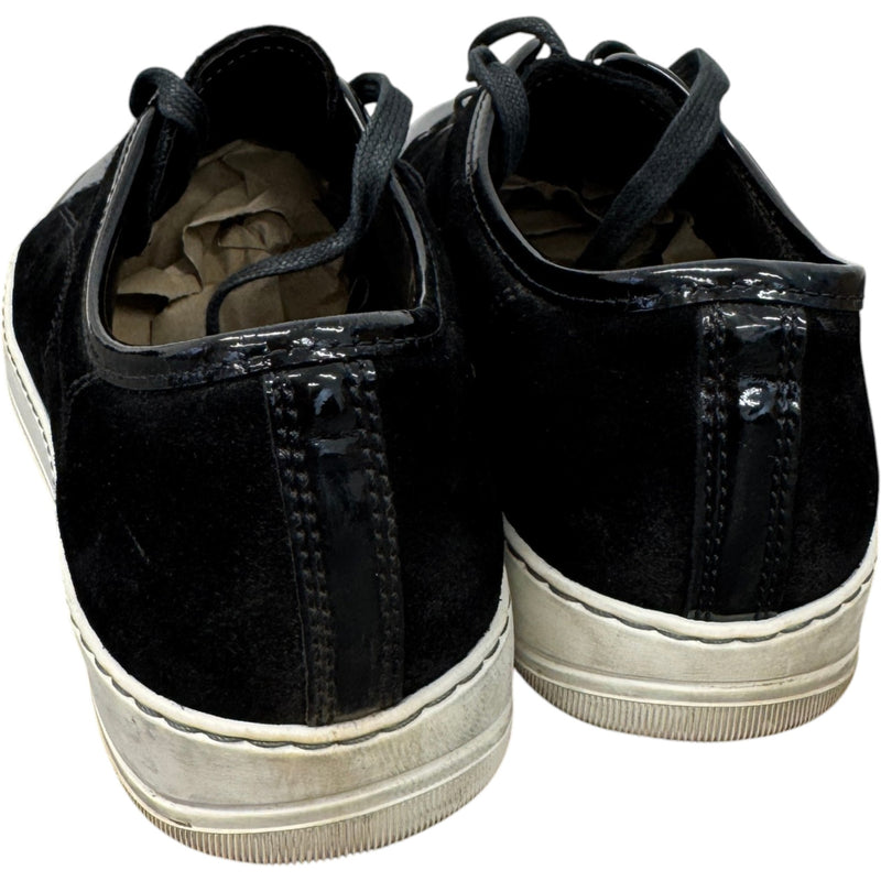 Men's DBB1 Patent Leather & Suede Low Trainers Black Size UK 6 / EU 40