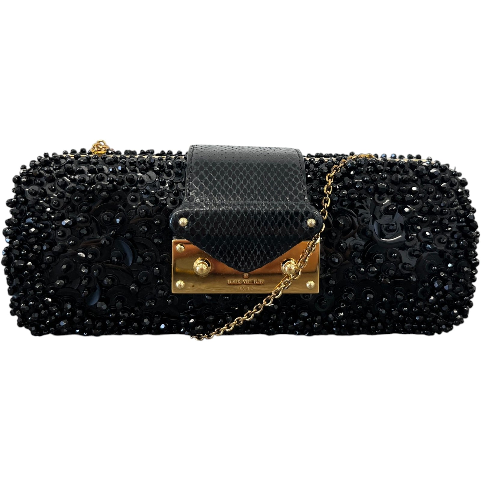 Women's Minaudiere Tresor Clutch Black - Photo 1