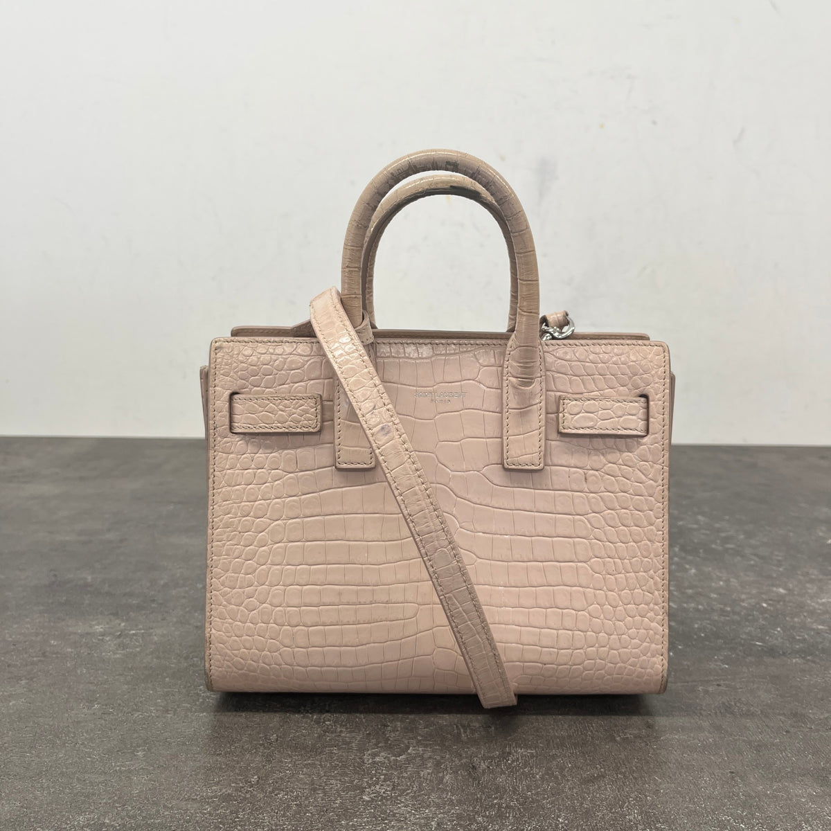 Women's Coco Embossed Nano Sac De Jour Handbag Pink - Photo 12