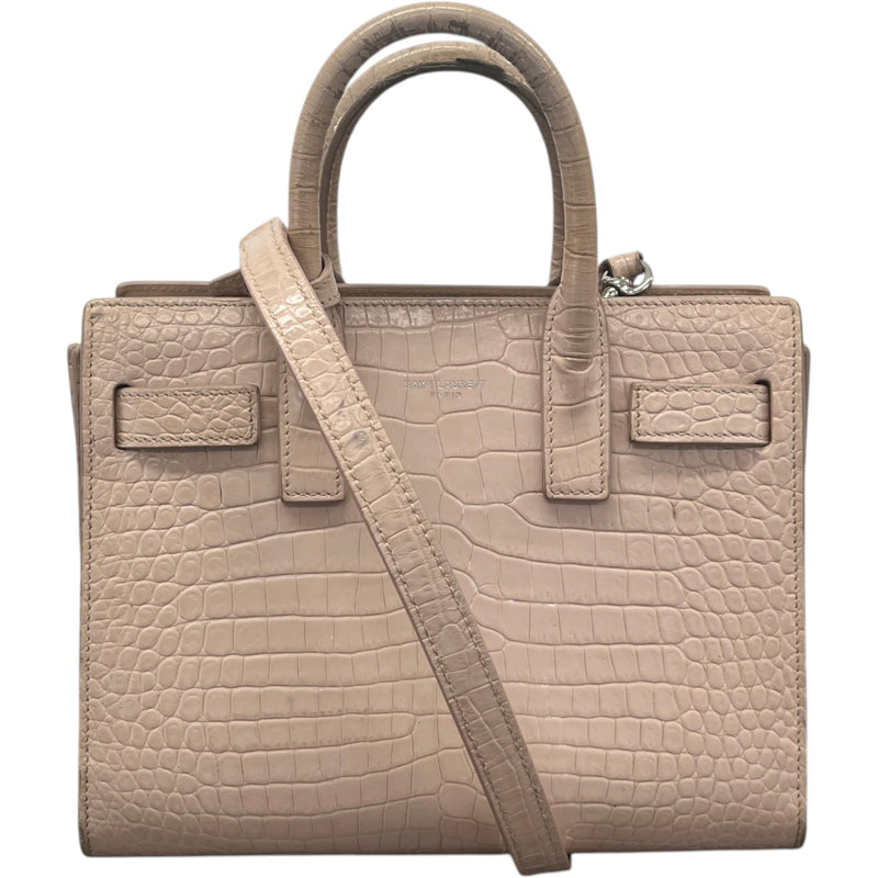 Women's Coco Embossed Nano Sac De Jour Handbag Pink