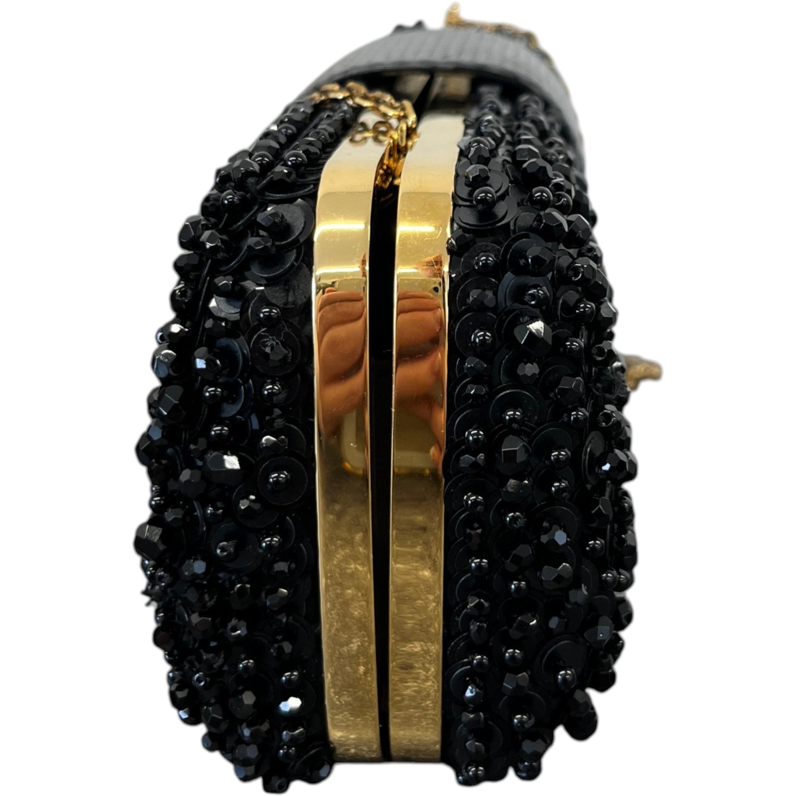 Women's Minaudiere Tresor Clutch Black - Photo 6