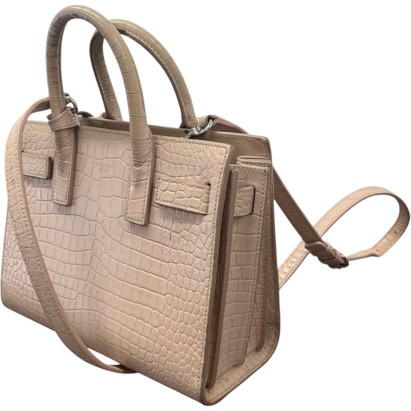 Women's Coco Embossed Nano Sac De Jour Handbag Pink