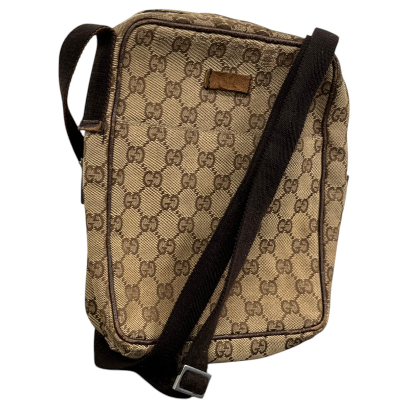 Men's GG Canvas Messenger Bag Beige
