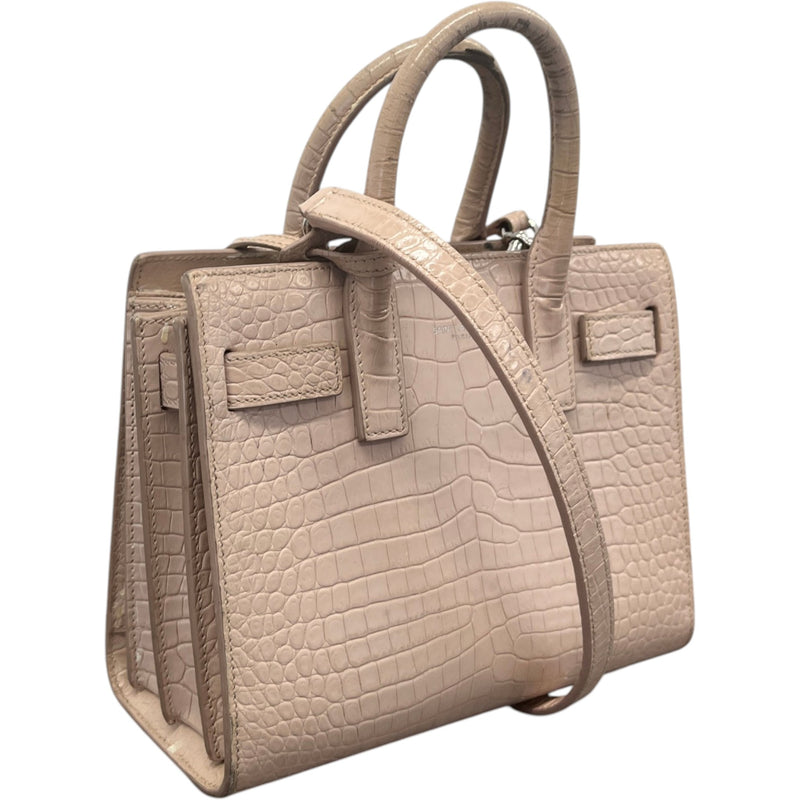 Women's Coco Embossed Nano Sac De Jour Handbag Pink