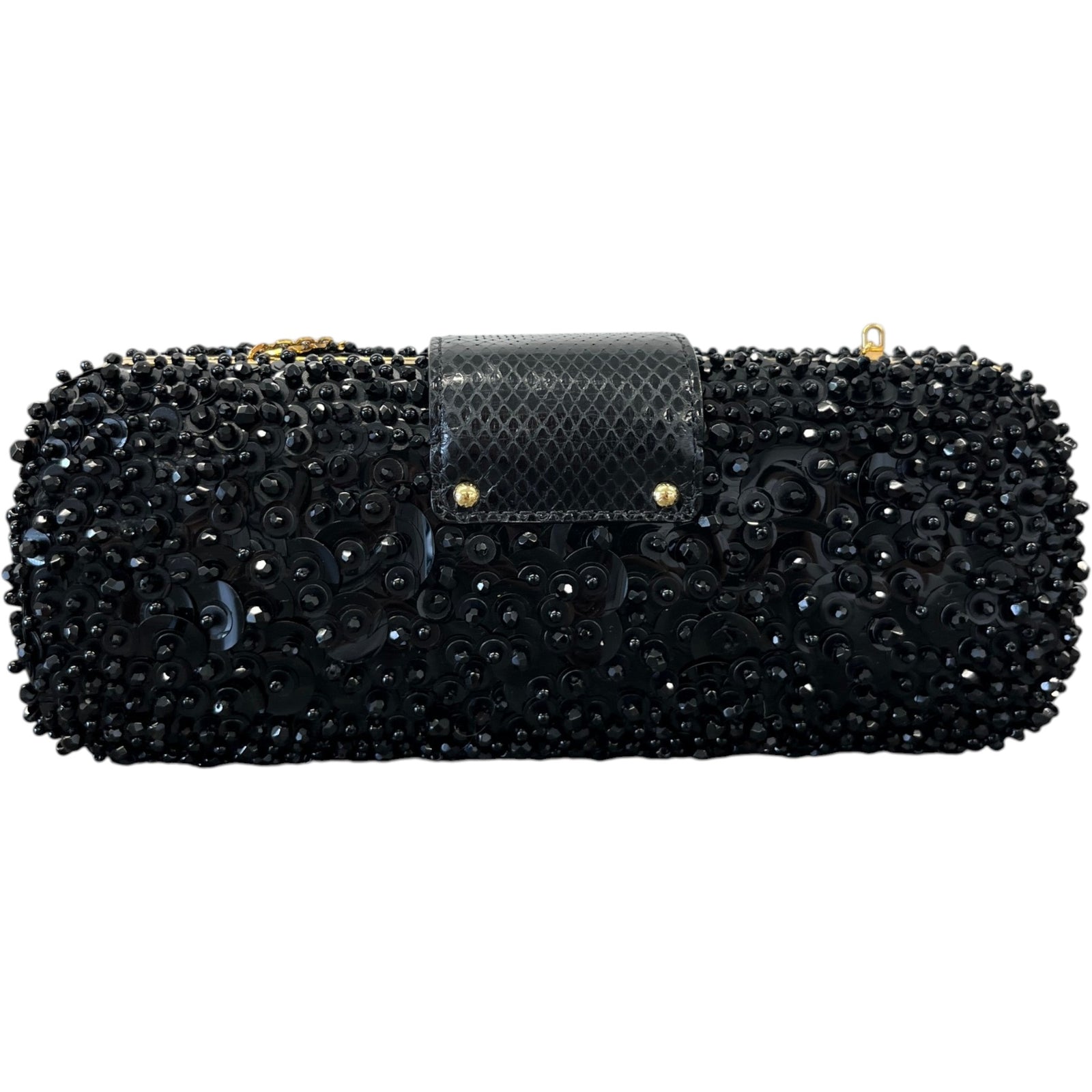 Women's Minaudiere Tresor Clutch Black - Photo 3
