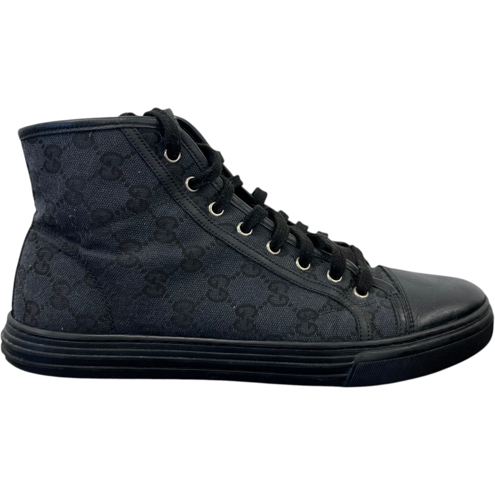 Men's Gg Supreme High Trainers Black Size EU 42 / UK 8 - Photo 1