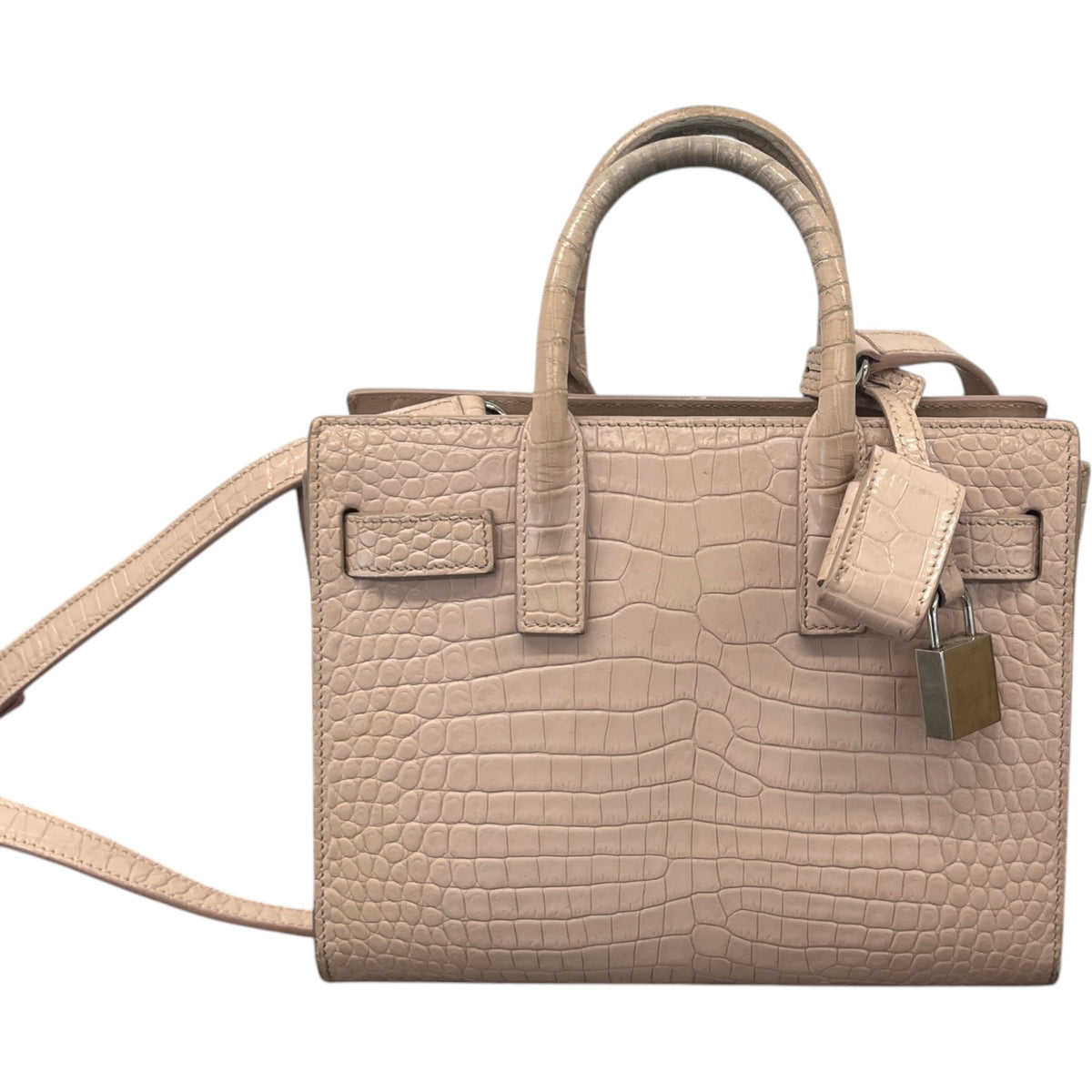Women's Coco Embossed Nano Sac De Jour Handbag Pink - Photo 3