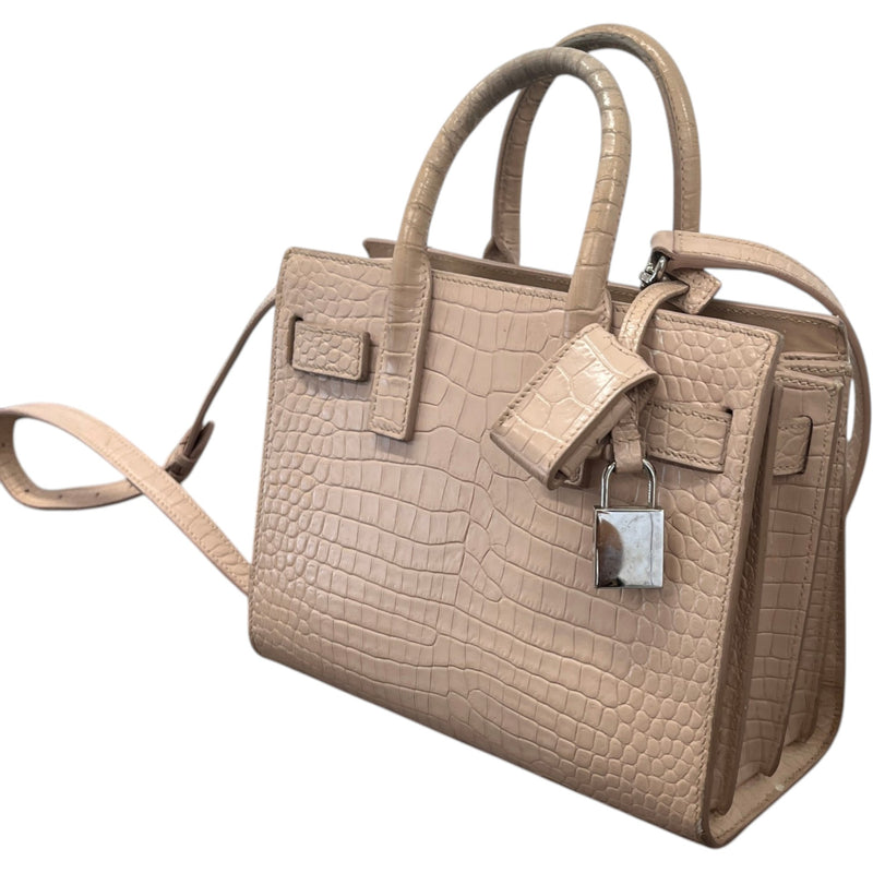 Women's Coco Embossed Nano Sac De Jour Handbag Pink
