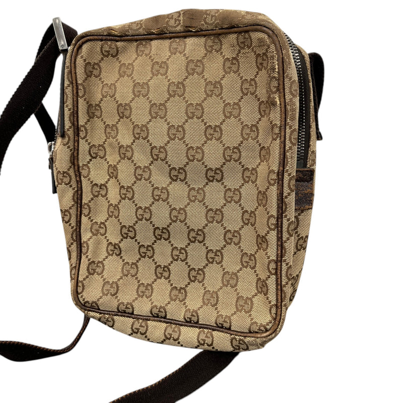 Men's GG Canvas Messenger Bag Beige