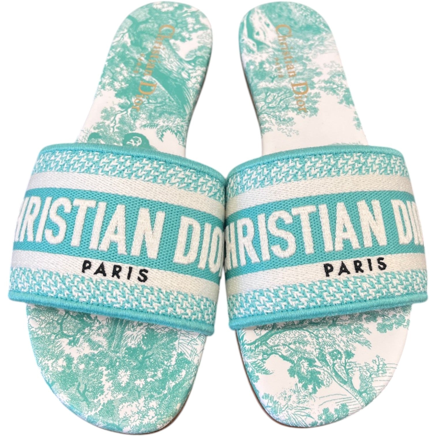 Women's Dway Slides Green Size EU 36.5 / UK 3.5 - Photo 6