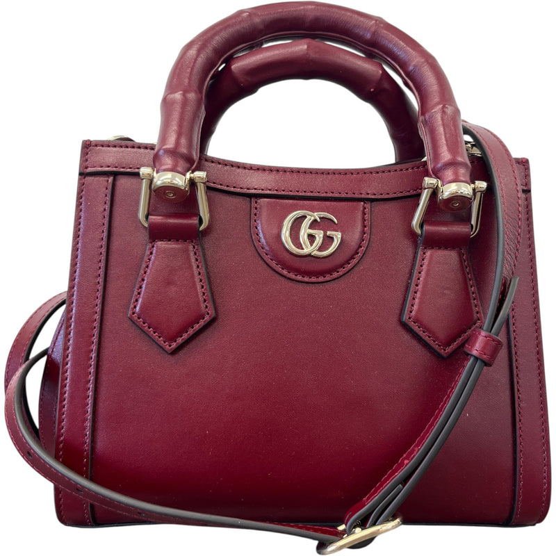 Women's Small Diana Handbag Burgundy