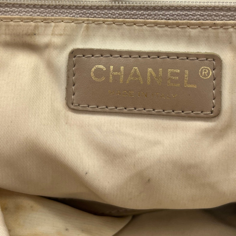 Women's Travel Line Nylon Tote Handbag Beige