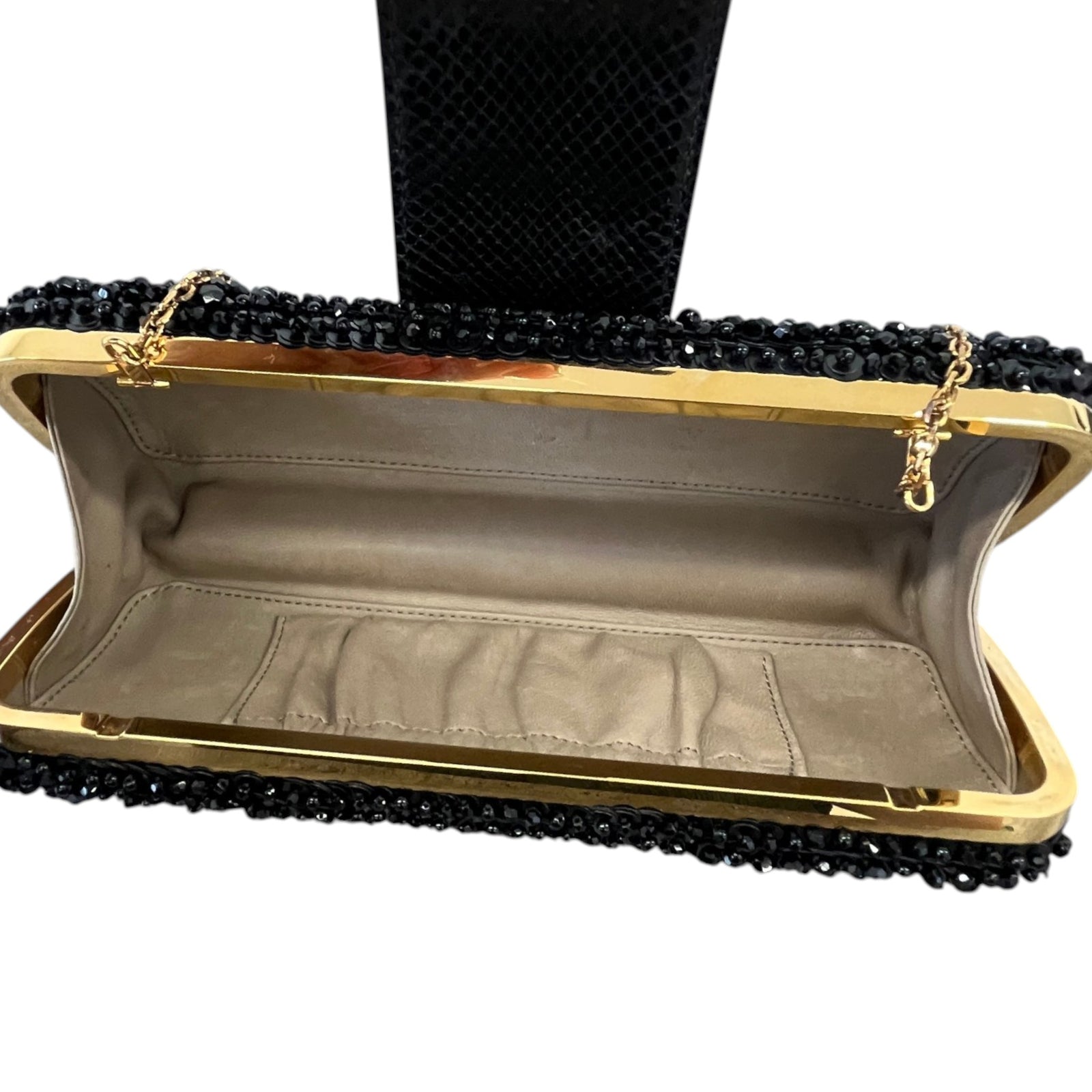 Women's Minaudiere Tresor Clutch Black - Photo 11