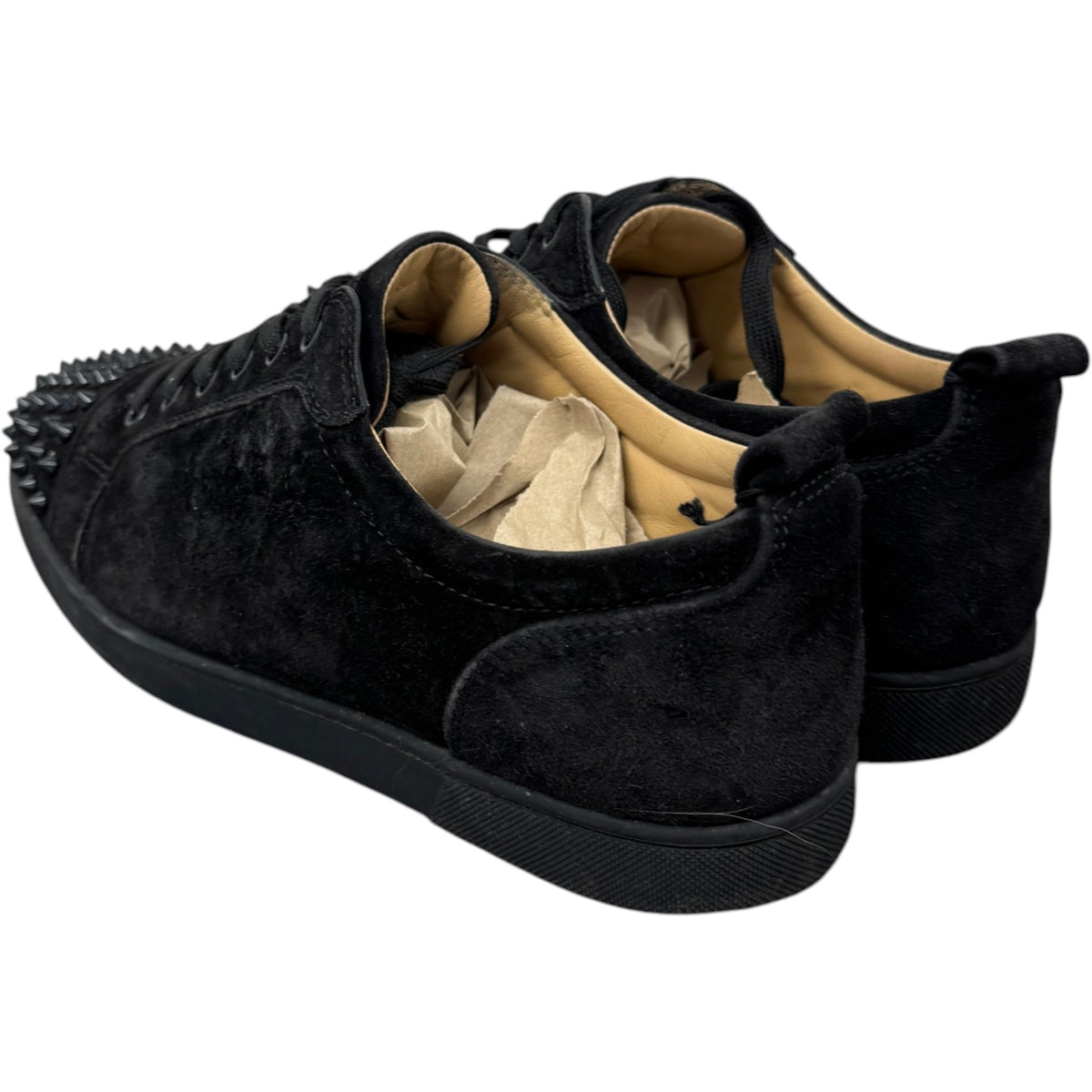Men's Louis Junior Spikes Low Trainers Black Size UK 9 / EU 43 - Photo 8