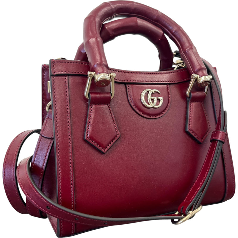Women's Small Diana Handbag Burgundy