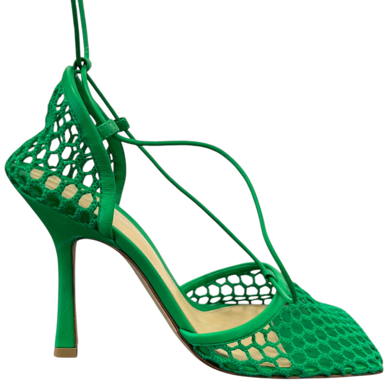Women's Mesh Stretch 90 Heels Green Size UK 5 / EU 38