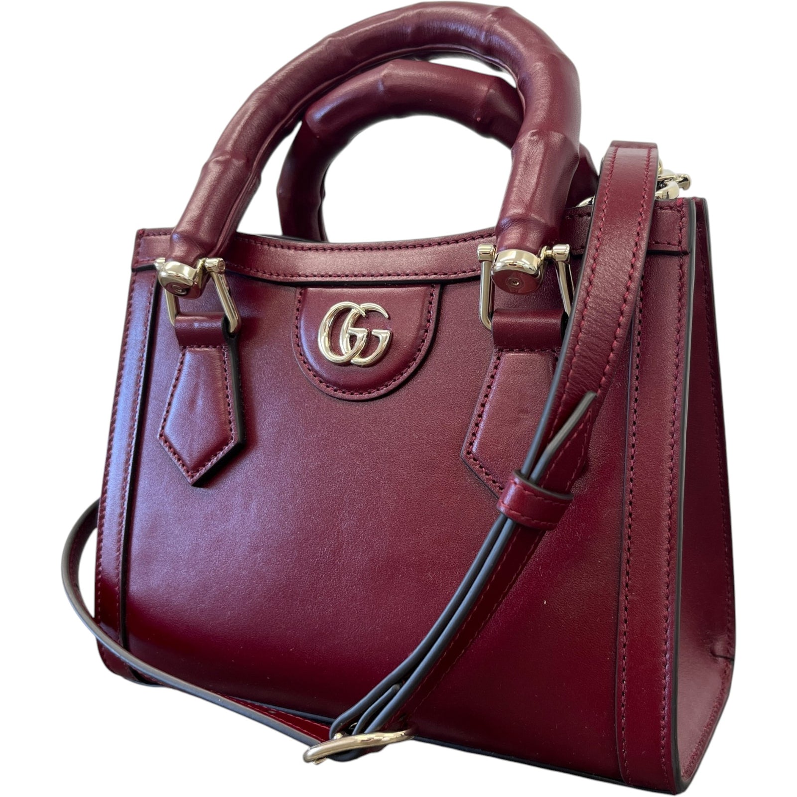 Women's Small Diana Handbag Burgundy - Photo 5