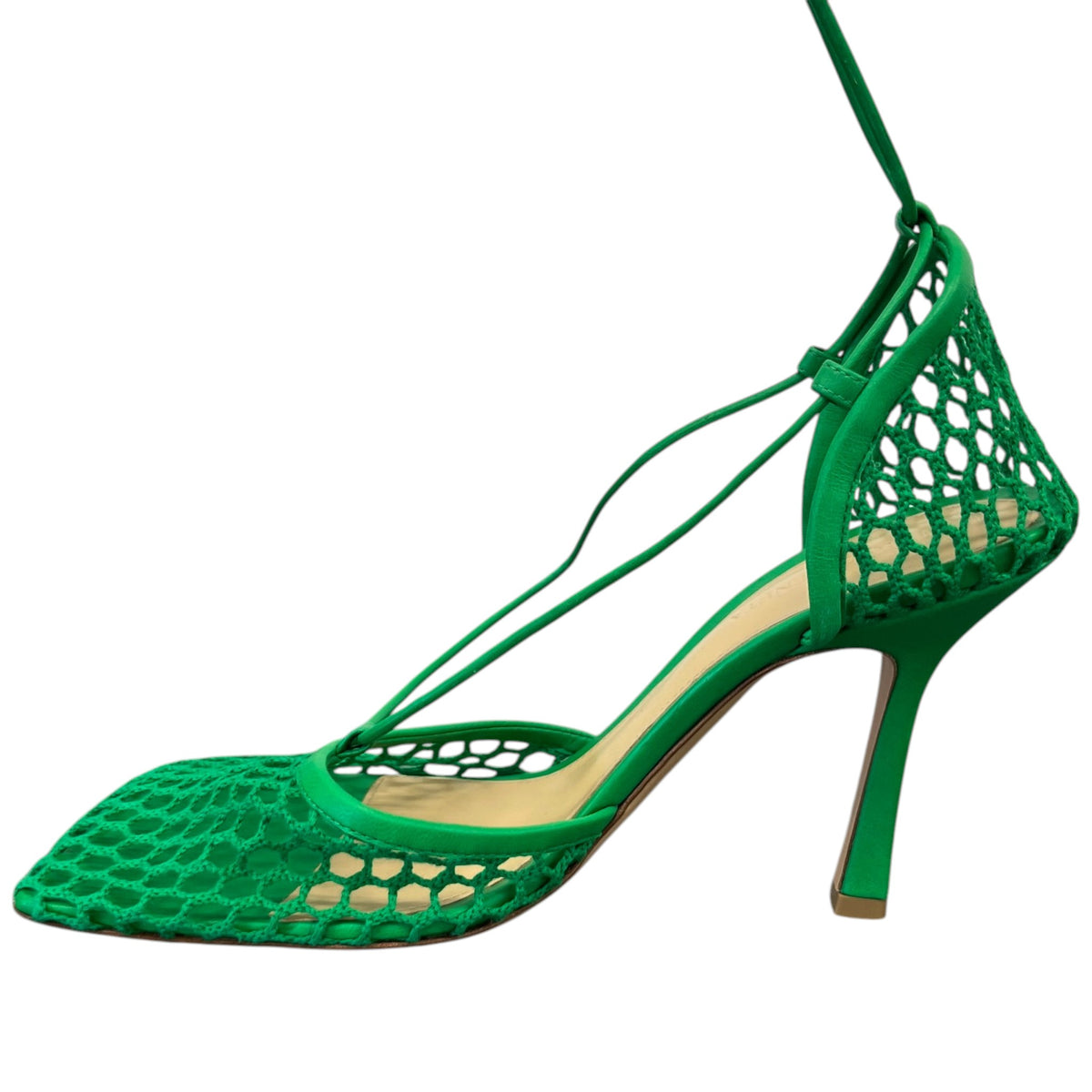 Women's Mesh Stretch 90 Heels Green Size UK 5 / EU 38 - Photo 2