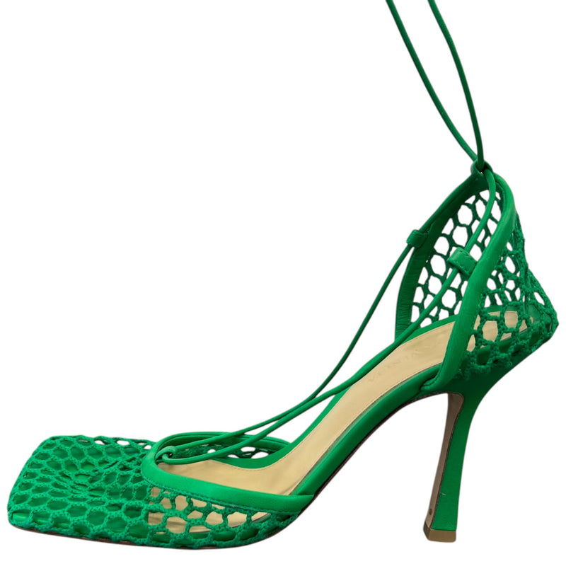 Women's Mesh Stretch 90 Heels Green Size UK 5 / EU 38