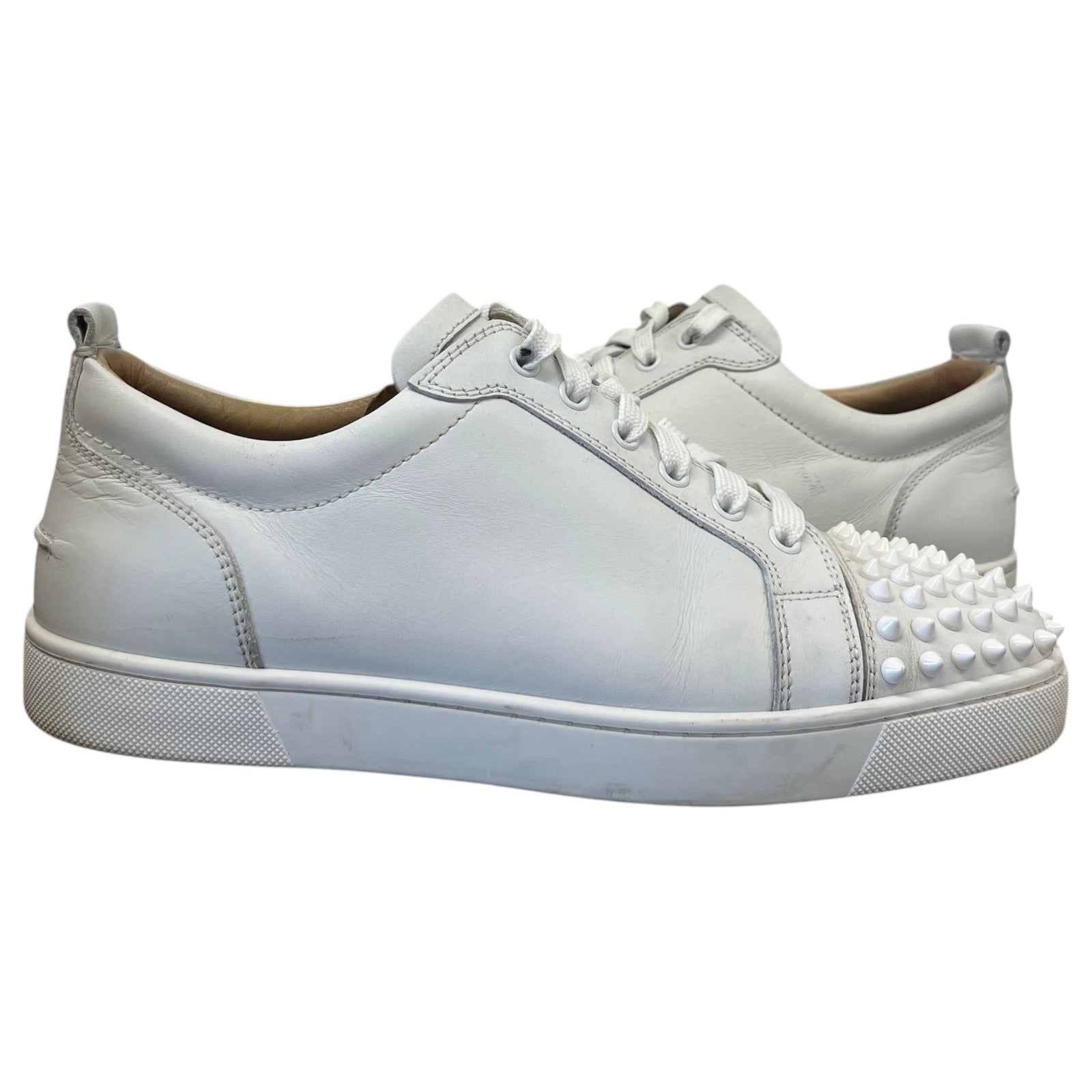 Men's Louis Junior Spikes Flat High Trainers White Size UK 8 / EU 42 - Photo 3