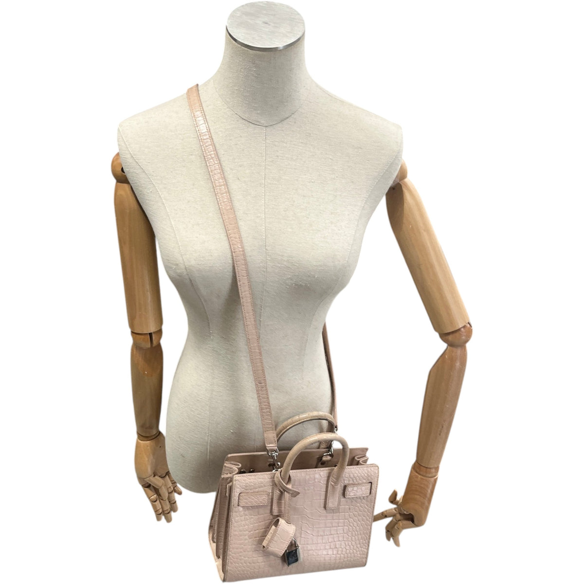 Women's Coco Embossed Nano Sac De Jour Handbag Pink - Photo 2